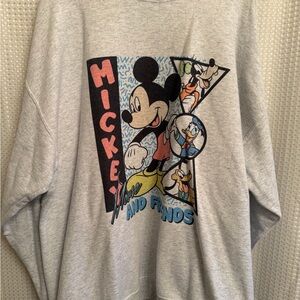 Mickey and Friends Gray Sweatshirt
